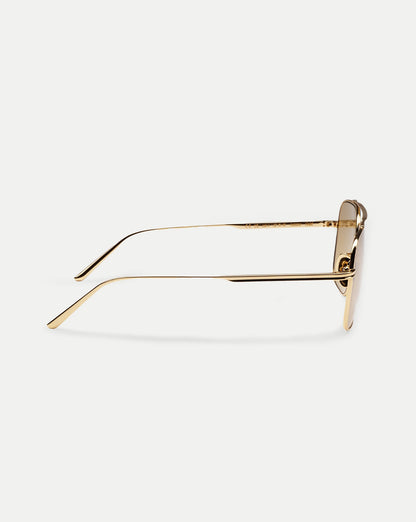 Veronica Beard | CC Titan Aviator Sunglasses in Gold Gold