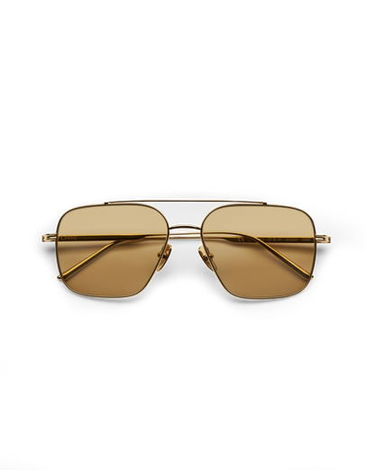 Veronica Beard | CC Titan Aviator Sunglasses in Gold Gold