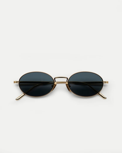Veronica Beard | CC Titan Oval Sunglasses in Gold Gold