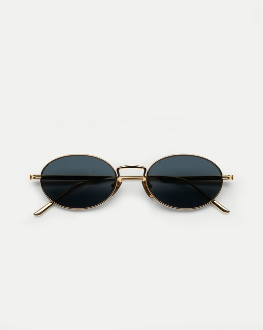 Veronica Beard | CC Titan Oval Sunglasses in Gold Gold