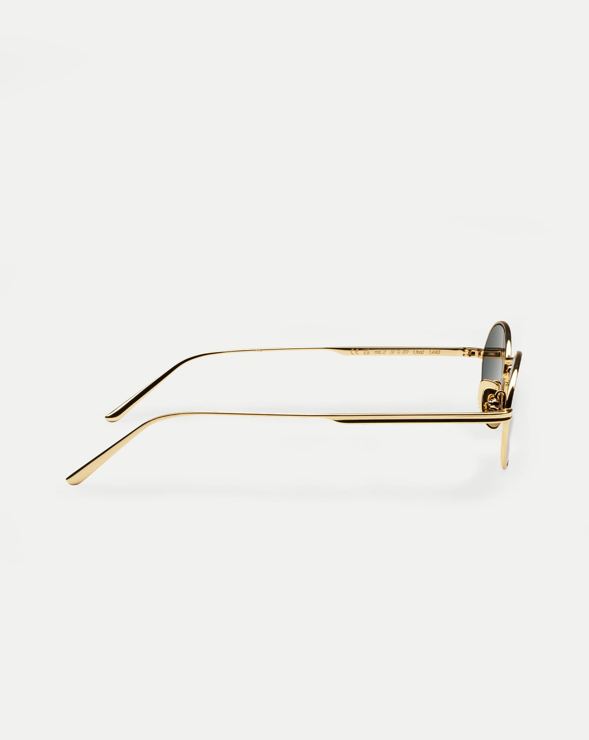 Veronica Beard | CC Titan Oval Sunglasses in Gold Gold