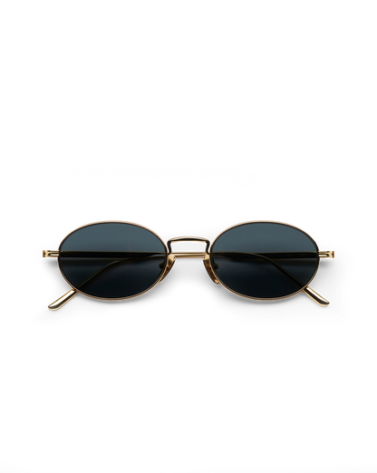 Veronica Beard | CC Titan Oval Sunglasses in Gold Gold