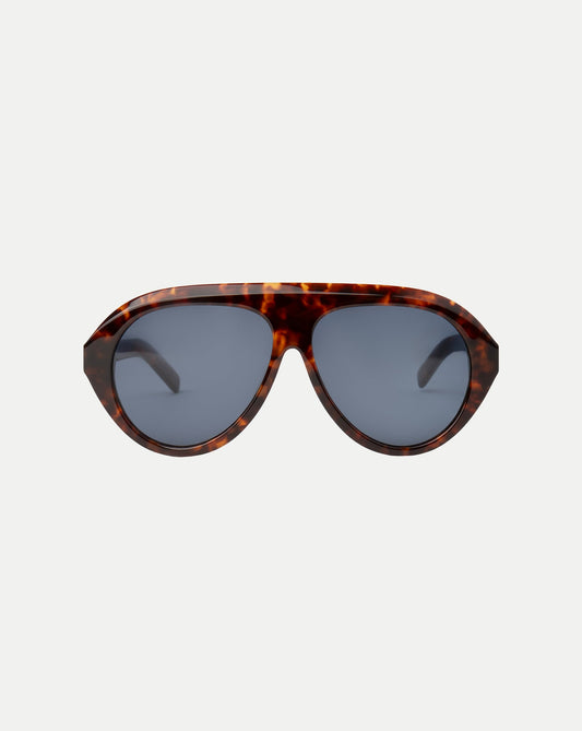 Veronica Beard | The Icon Aviator Sunglasses in Tortoise Tortoise