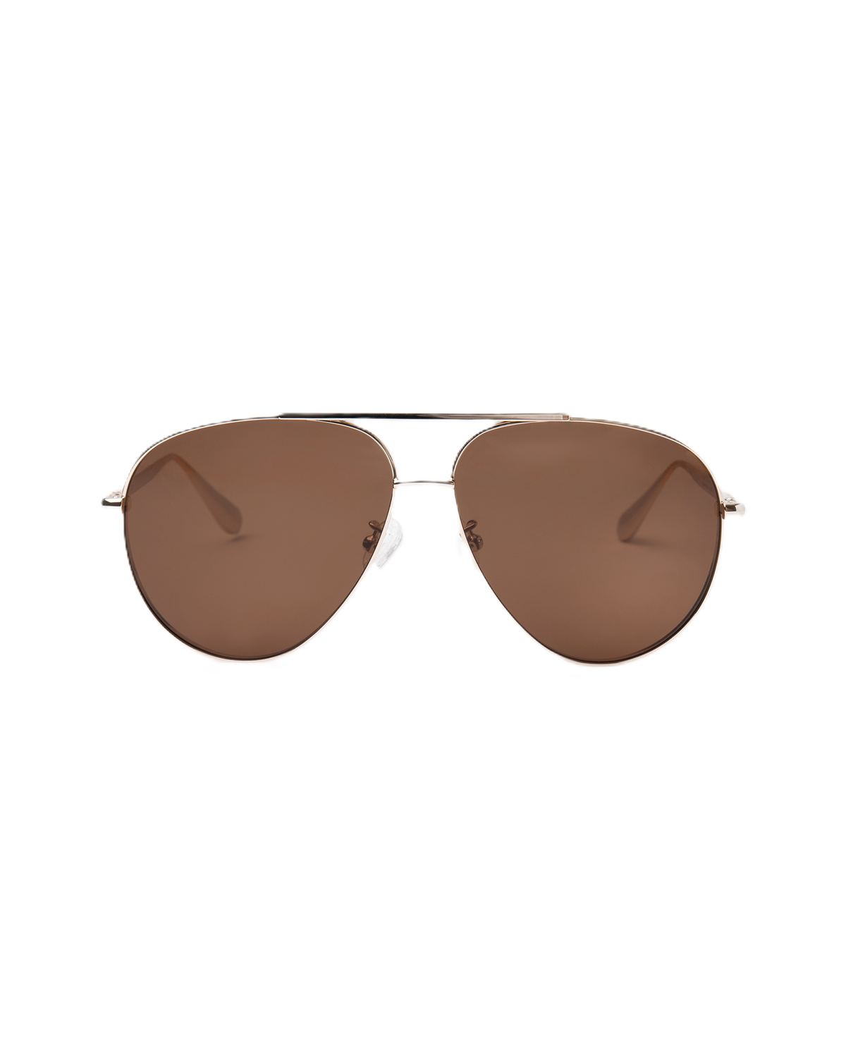 Veronica Beard | The Flare Aviator Sunglasses in Dark Brown Dark Brown