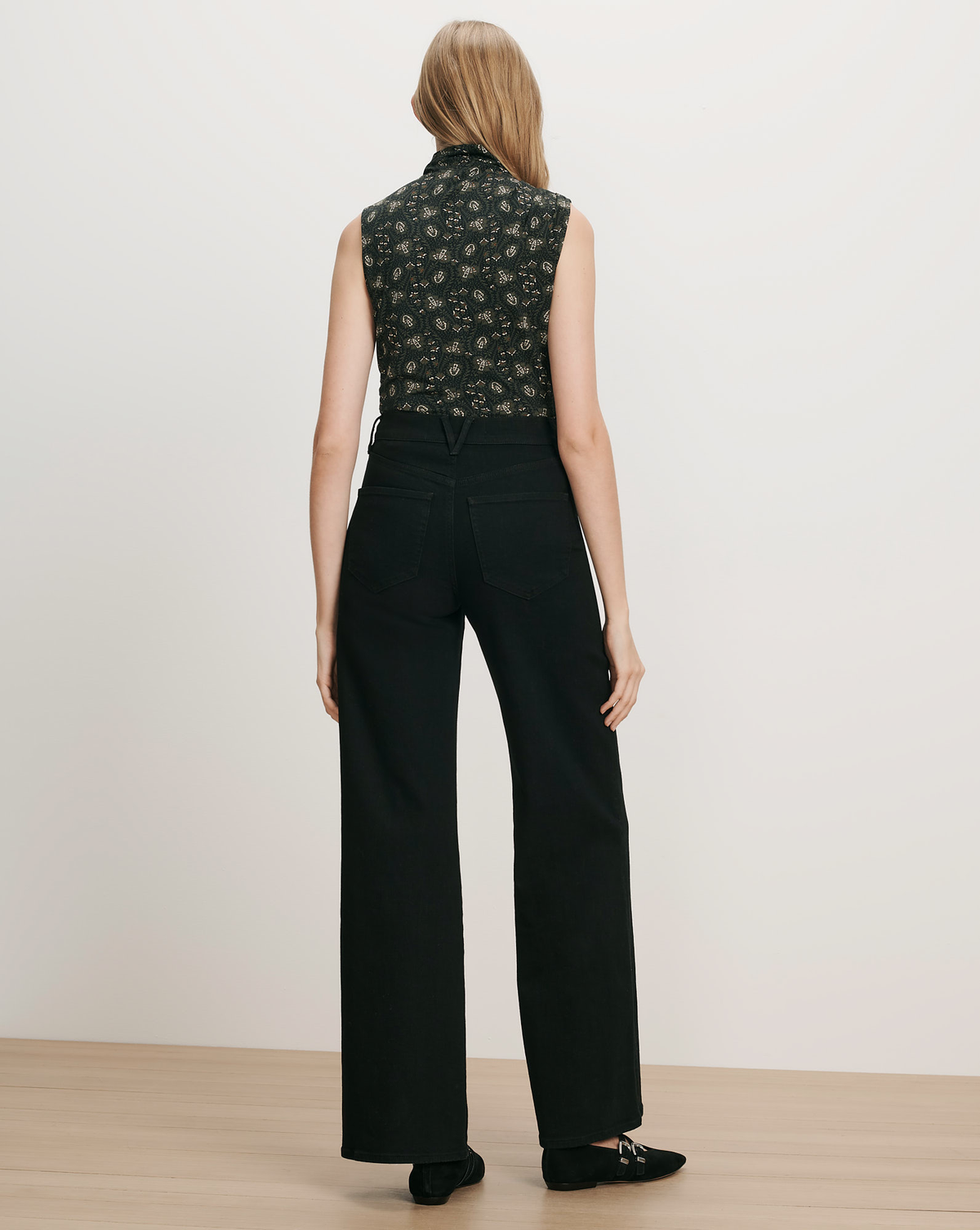 Veronica Beard | Taylor Wide-Leg Jean in Black Denim Onyx Onyx