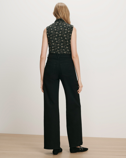 Veronica Beard | Taylor Wide-Leg Jean in Black Denim Onyx Onyx