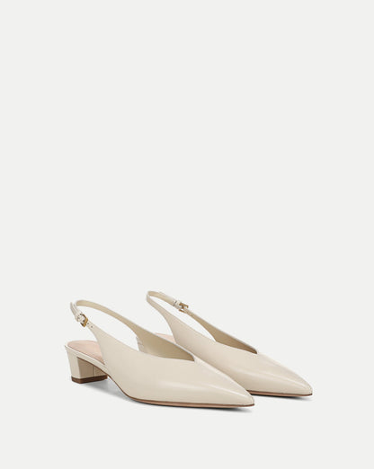 Veronica Beard | Pamela Slingback Heel in Limestone Ivory Limestone Ivory