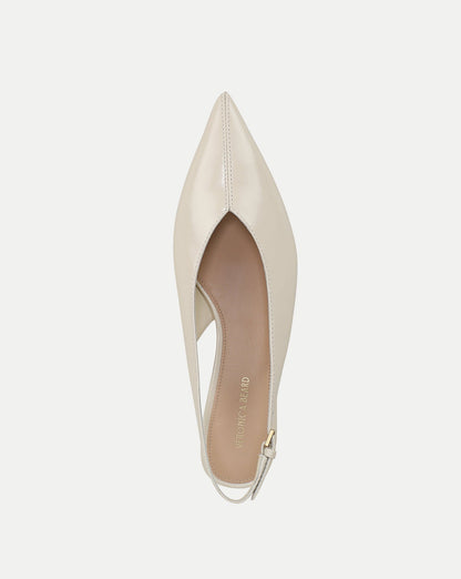 Veronica Beard | Pamela Slingback Heel in Limestone Ivory Limestone Ivory