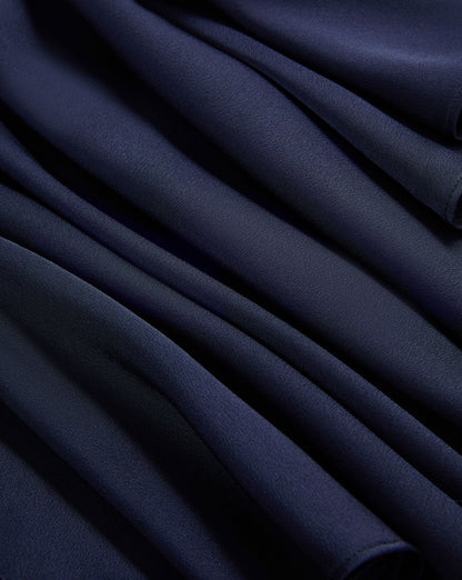 Veronica Beard | Ezri Satin A-Line Mini Dress in Navy Navy