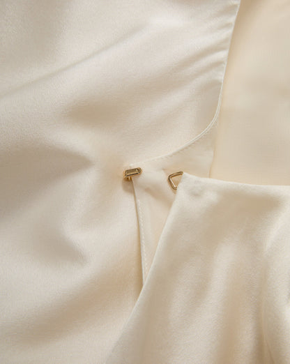 Veronica Beard | Sparrow Silk-Blend Blouse in Dove White Dove White