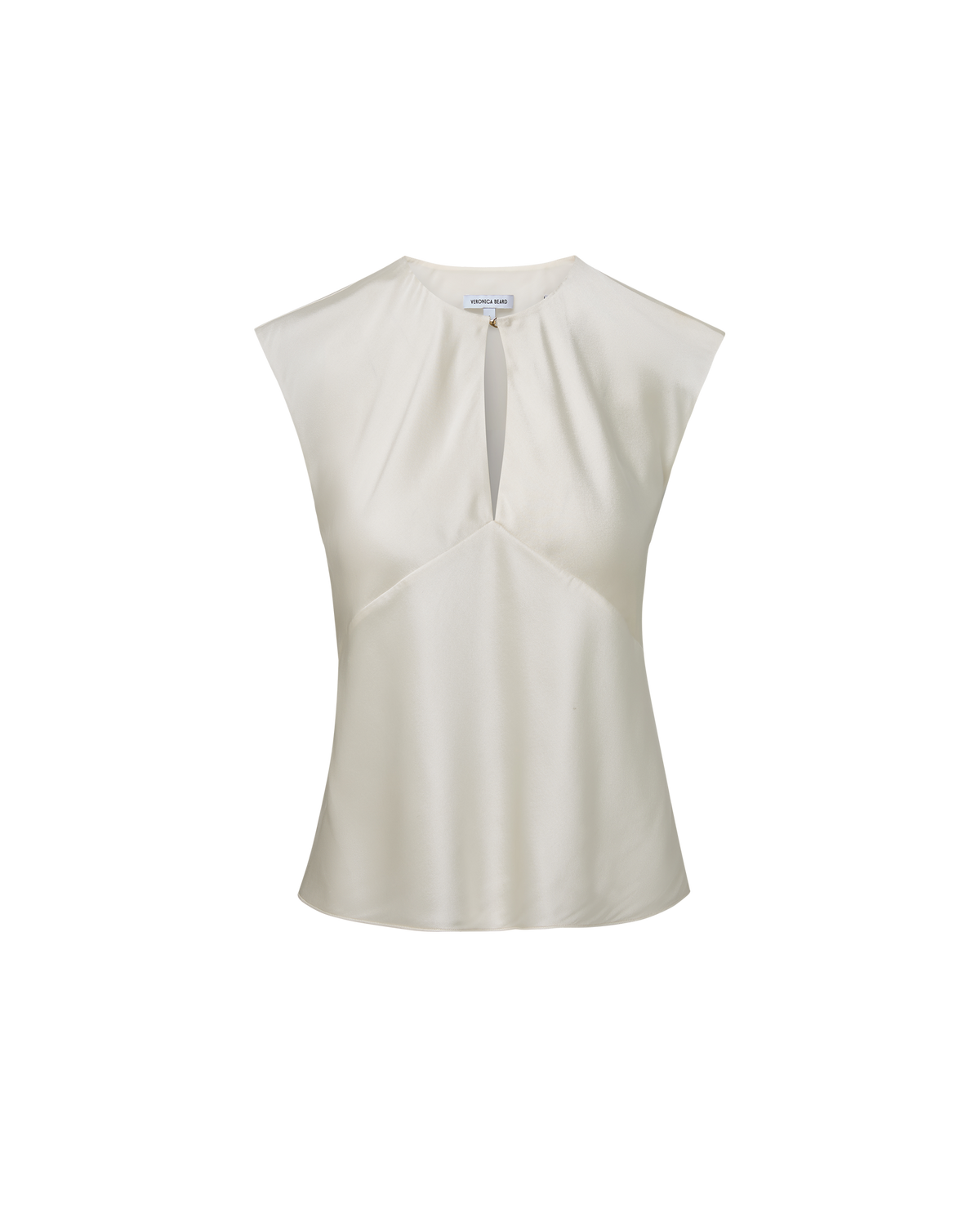 Veronica Beard | Sparrow Silk-Blend Blouse in Dove White Dove White