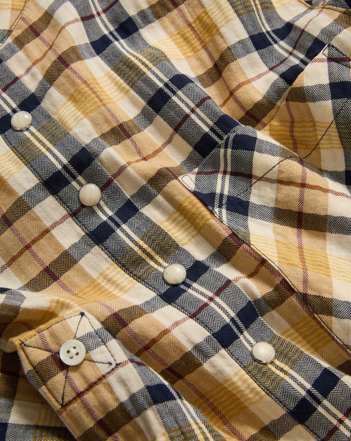 Veronica Beard | Corin Plaid Long Sleeve Mini Dress in Yellow Acorn Multi