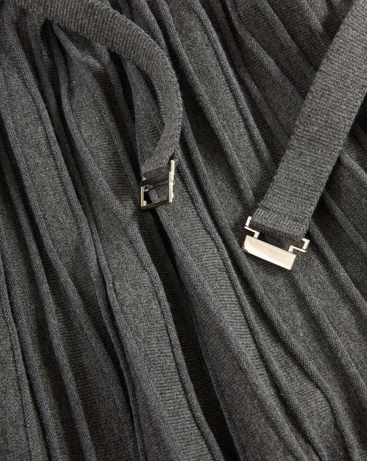 Veronica Beard | Elthea Belted A-Line Midi Dress in Charcoal Heather Grey Charcoal Heather Grey