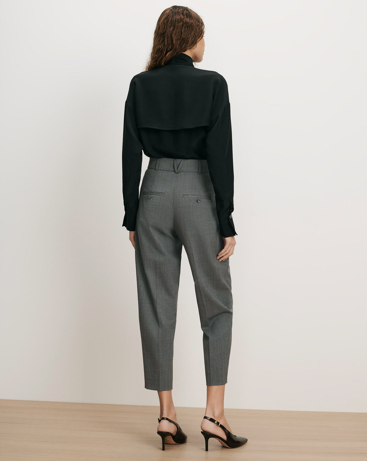 Veronica Beard | Darlis Scarf-Neck Blouse in Black Black