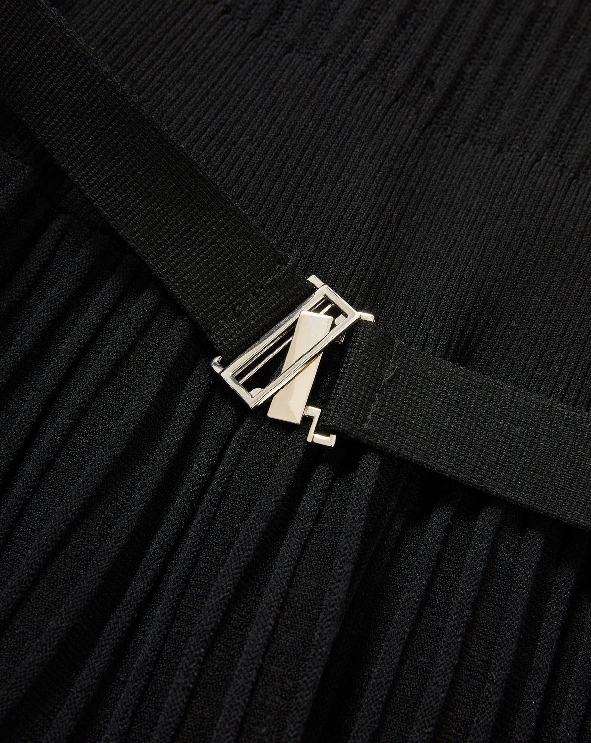 Veronica Beard | Elthea A-Line Belted Midi Dress in Black Black