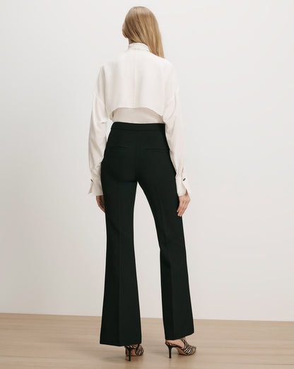 Veronica Beard | Darlis Scarf-Neck Blouse in Dove White Dove White
