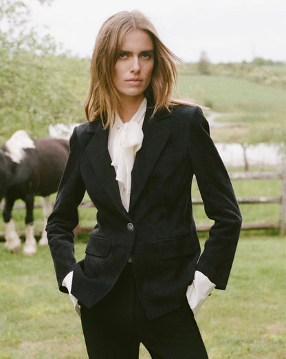 Veronica Beard | Darlis Scarf-Neck Blouse in Dove White Dove White