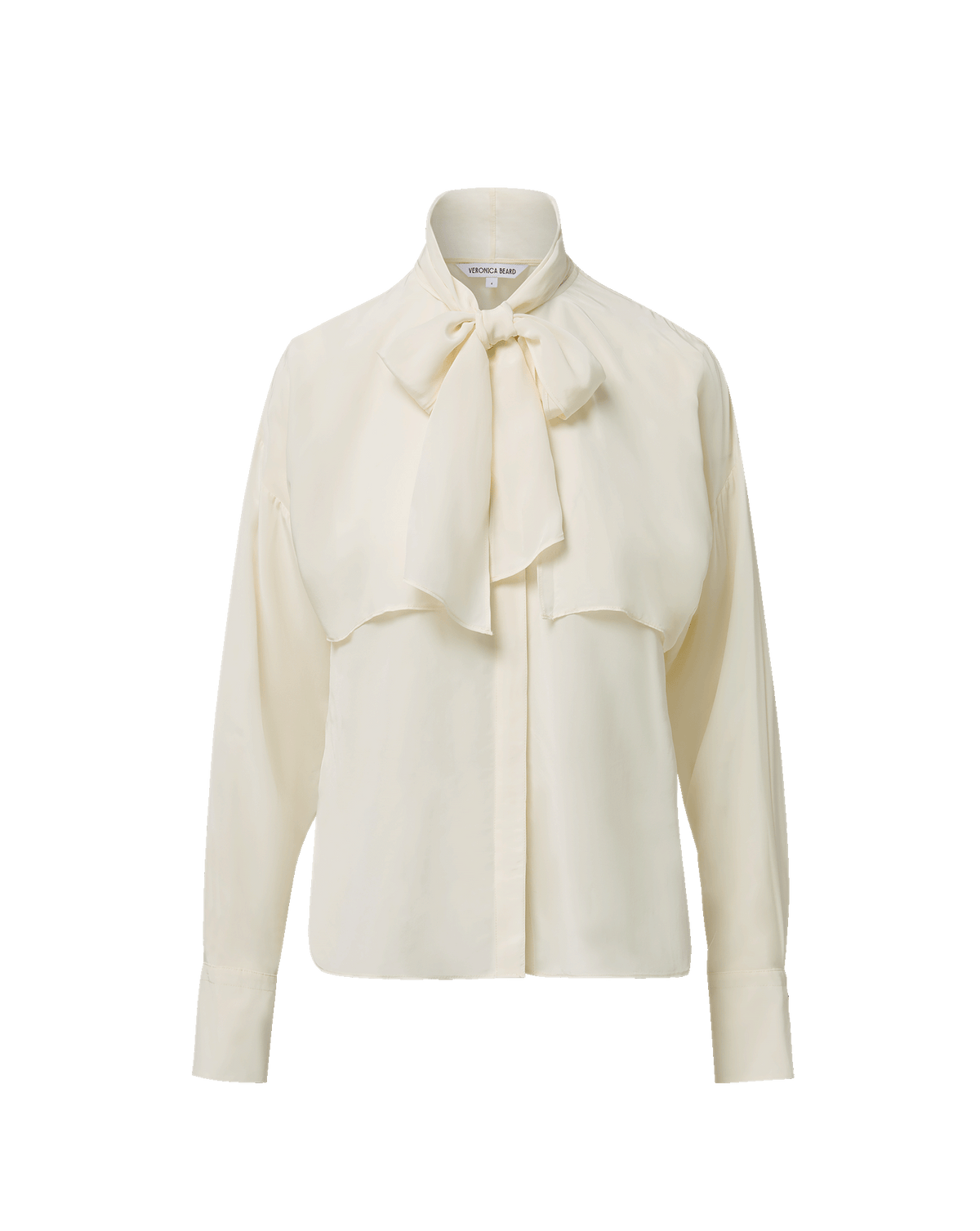 Veronica Beard | Darlis Scarf-Neck Blouse in Dove White Dove White