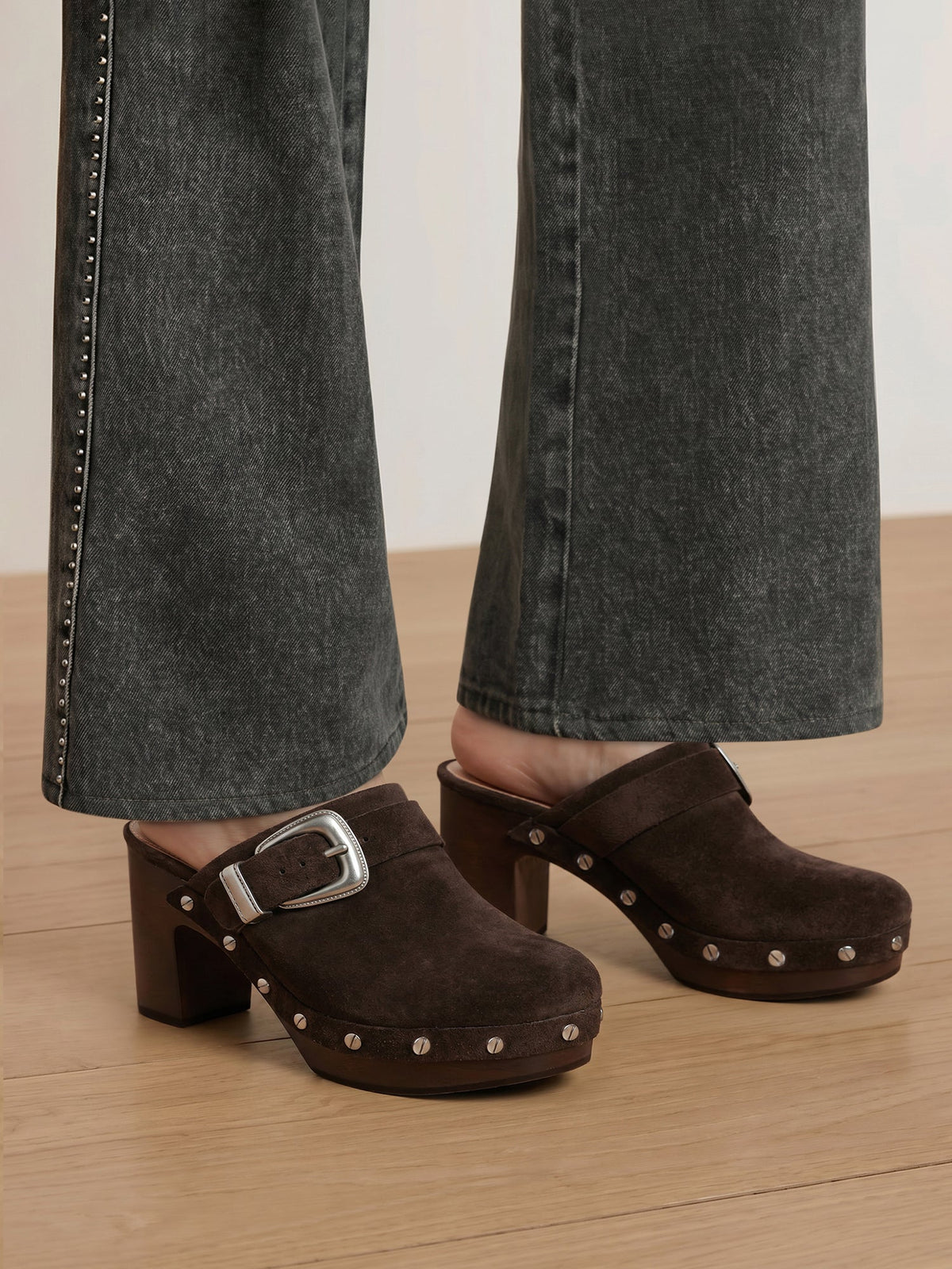 Veronica Beard | Larken Platform Clog in Espresso Brown Espresso
