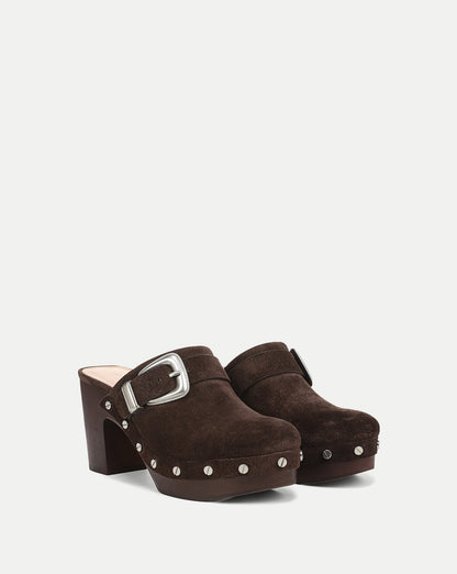 Veronica Beard | Larken Platform Clog in Espresso Brown Espresso