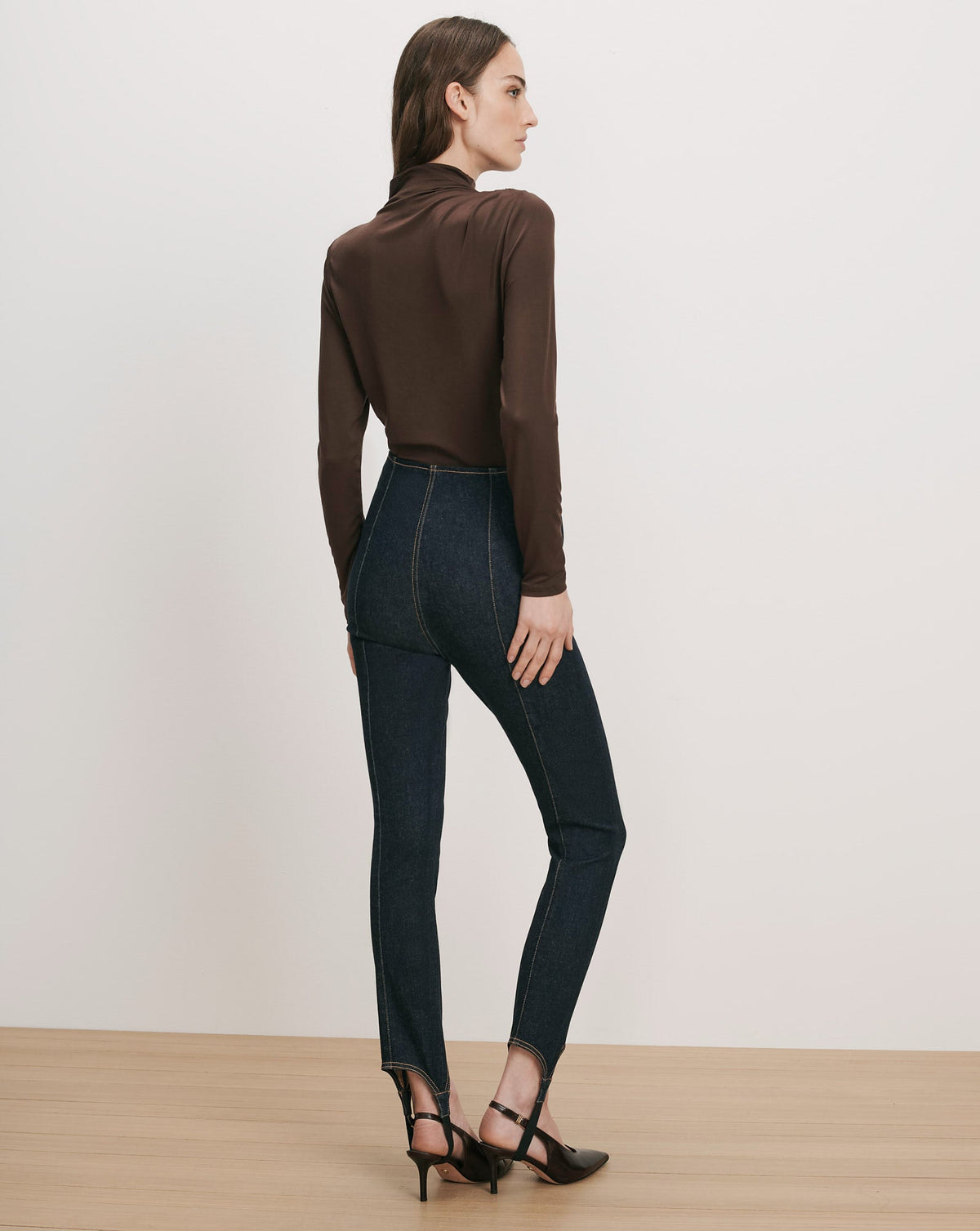 Veronica Beard | Lydia Ultra-Slim Stirrup Jean in Indigo Rinse Indigo Rinse