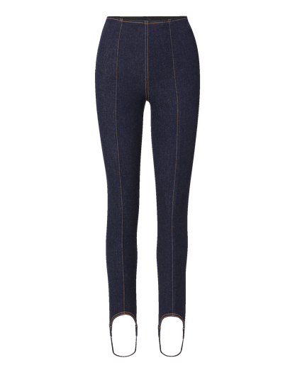 Veronica Beard | Lydia Ultra-Slim Stirrup Jean in Indigo Rinse Indigo Rinse