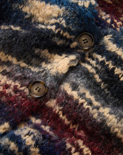 Veronica Beard | Monae Cardigan in Teal Bouclé Teal Multi