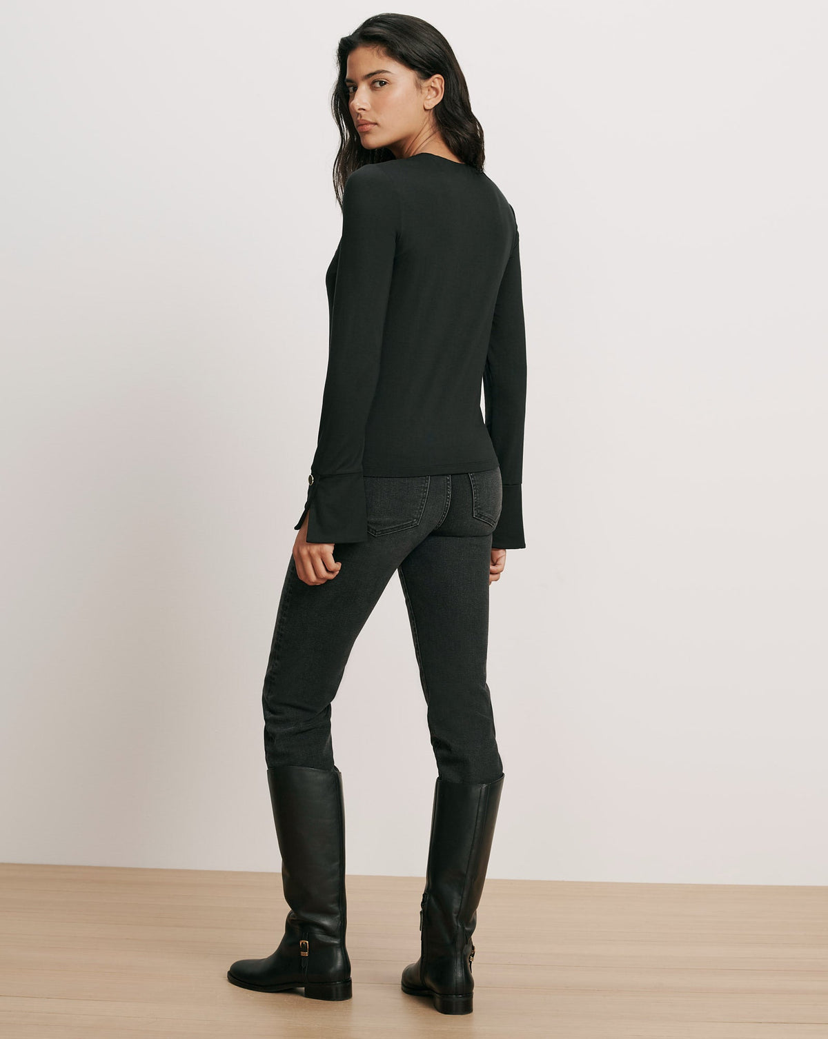 Veronica Beard | Zyris Key-Hole Top in Black Black