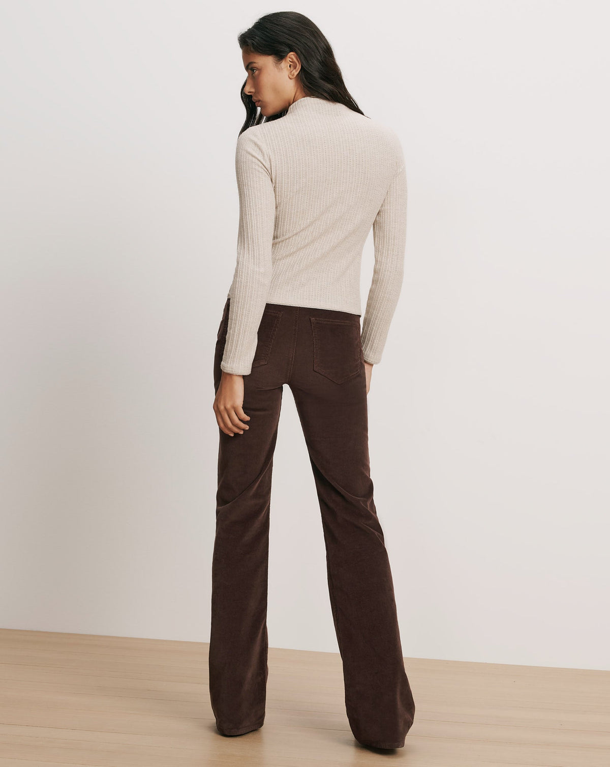 Veronica Beard | Nadja Mock-Neck Top in Oatmeal Melange Oatmeal Melange