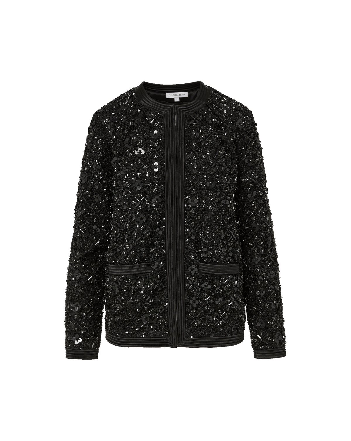 Veronica Beard | Rosine Sequin Embellished Jacket in Black Black