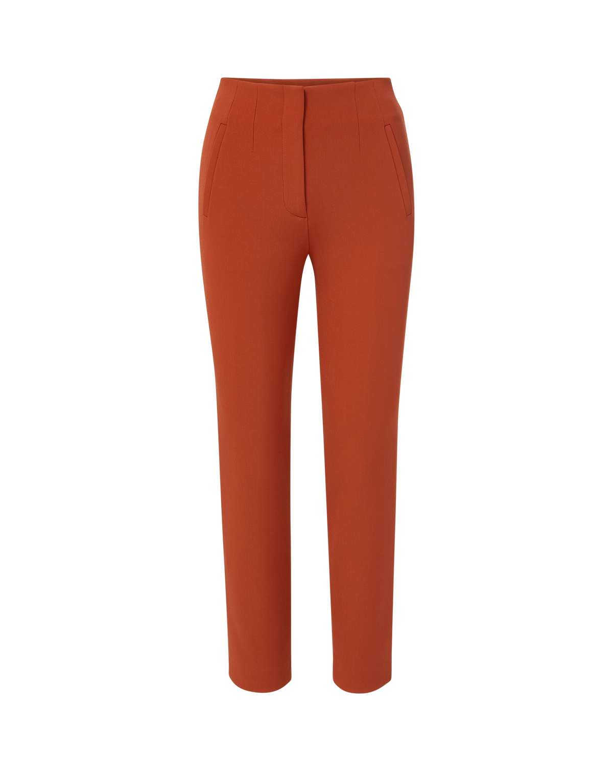 Veronica Beard | Stila Slim Cropped Pant in Carnelian Red Carnelian Red