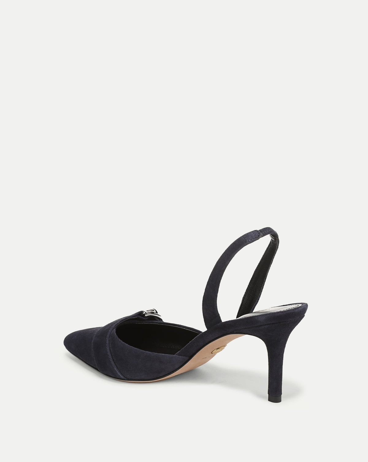 Veronica Beard | Loralyn Slingback Buckle Heel in Navy Navy