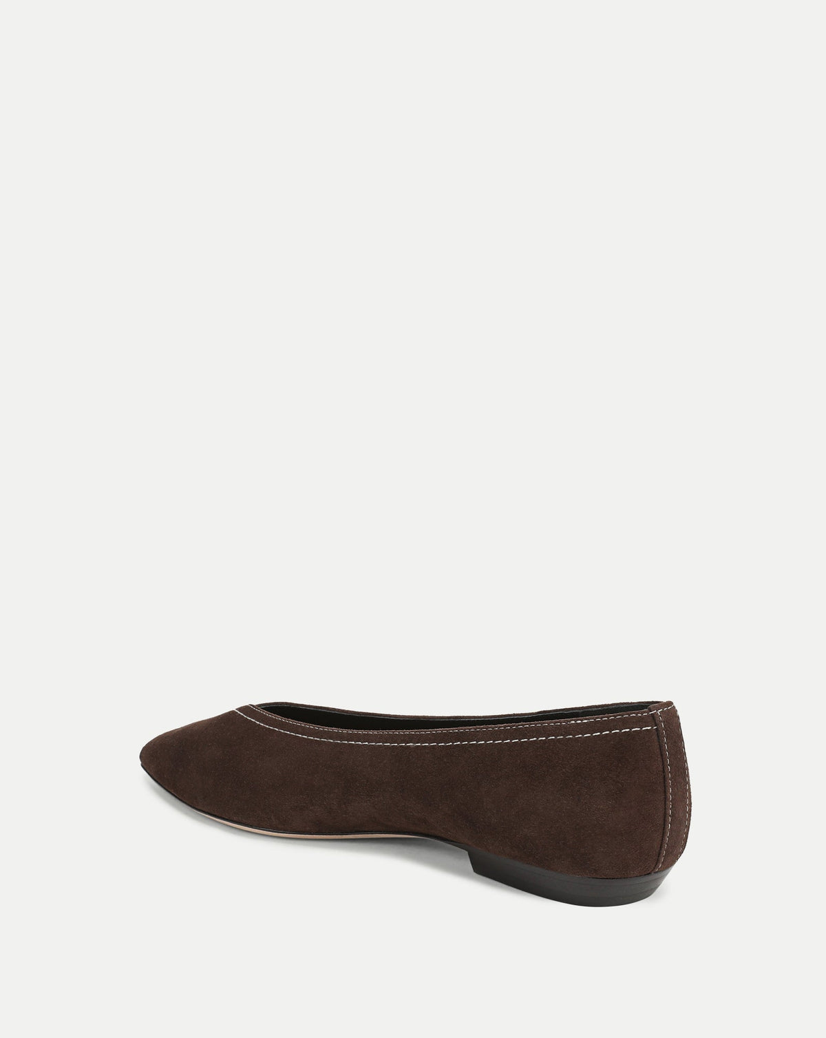 Veronica Beard | Bancroft Suede Flat in Espresso Espresso
