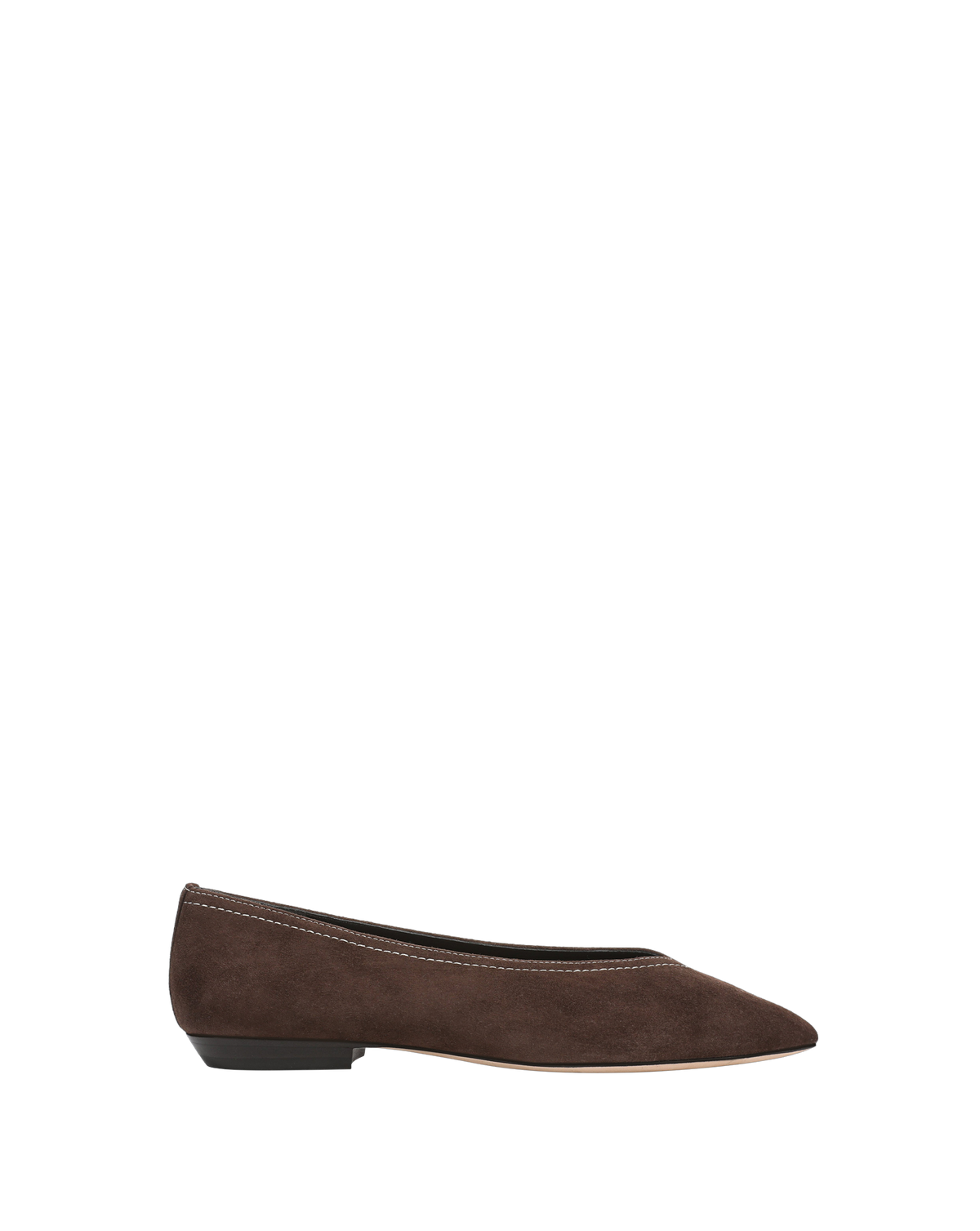 Veronica Beard | Bancroft Suede Flat in Espresso Espresso