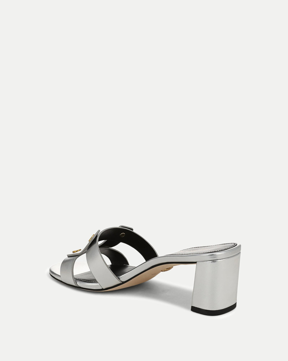 Veronica Beard | Via Silver Heeled Sandal in Silver Silver