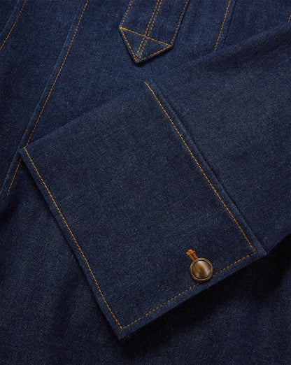 Veronica Beard | Raymond Denim Mini Dress in Dark Midnight Wash Midnight Wash
