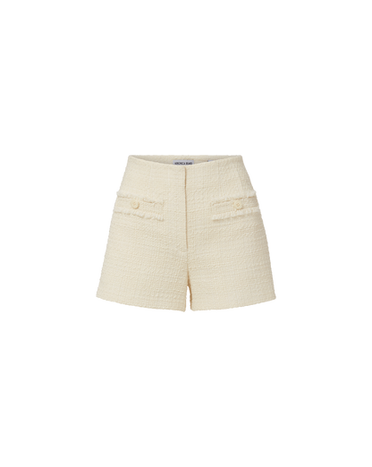 Veronica Beard | Gershwin Tweed Mini Short in Dove White Dove White