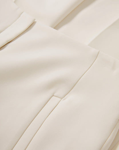 Veronica Beard | Carys Cropped Pant in Dove White White Dove White