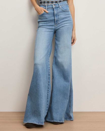 Veronica Beard | Jesse Ultra-Flare Jean in Big Splash Italian Denim Big Splash