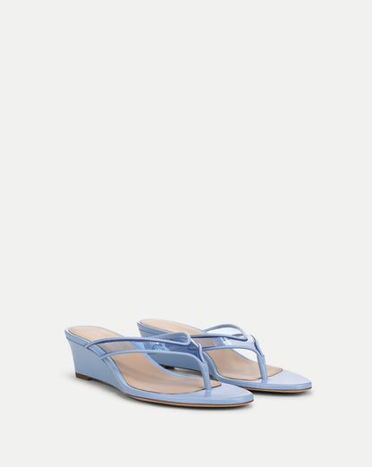 Veronica Beard | Clea Jelly Wedge Sandal in Blue Jay Blue Jay