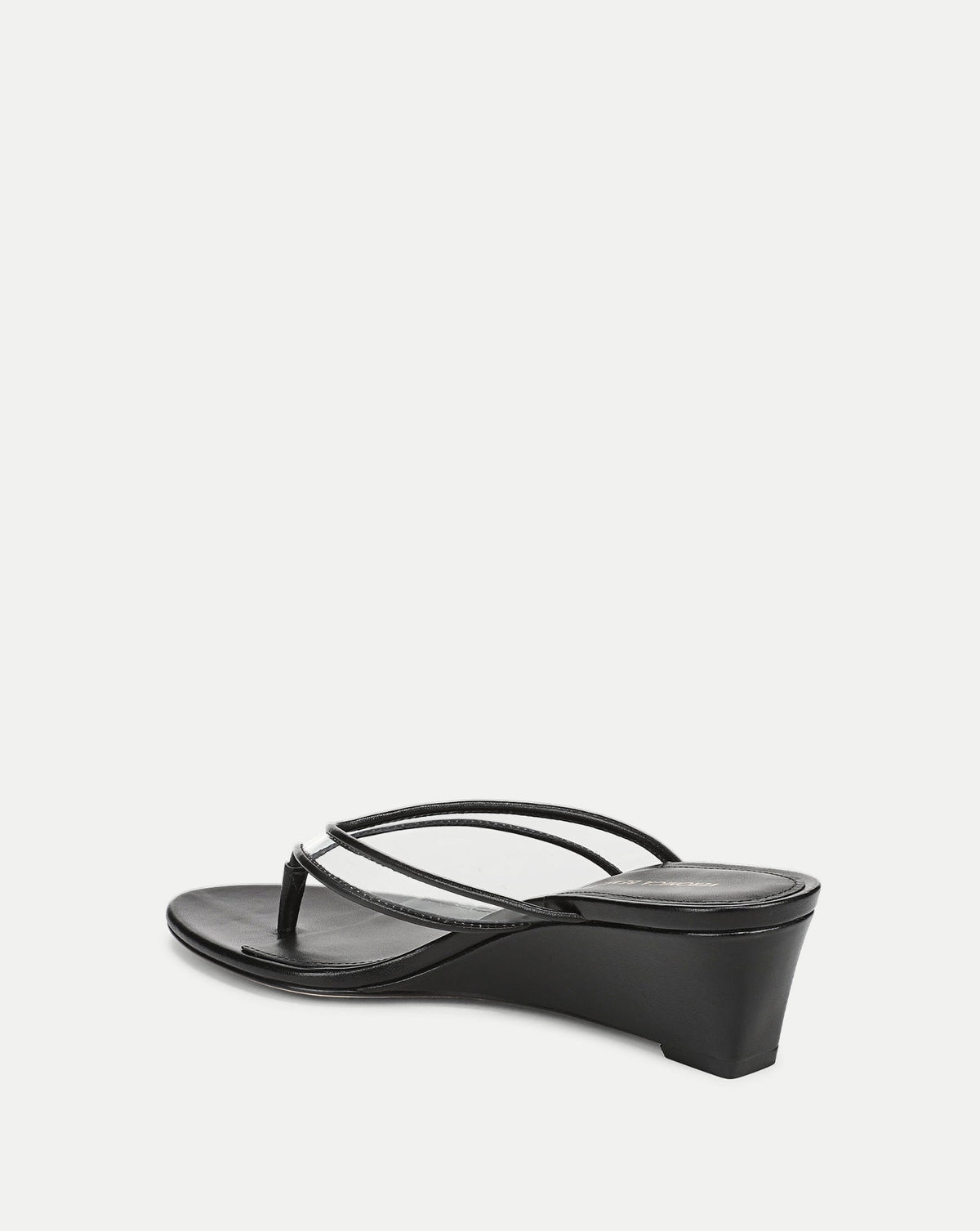 Veronica Beard | Clea Jelly Wedge Sandal in Clear/Black Clear/Black