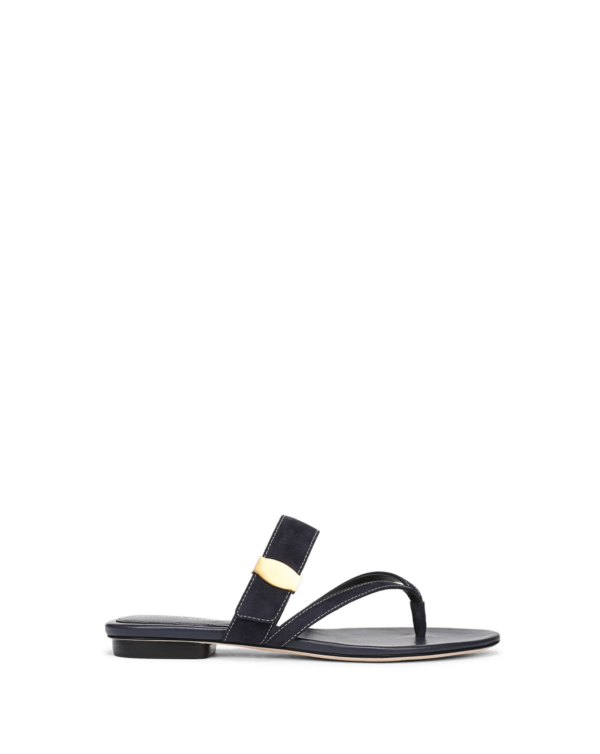 Veronica Beard | Salva Dash Flat Sandal in Navy Navy