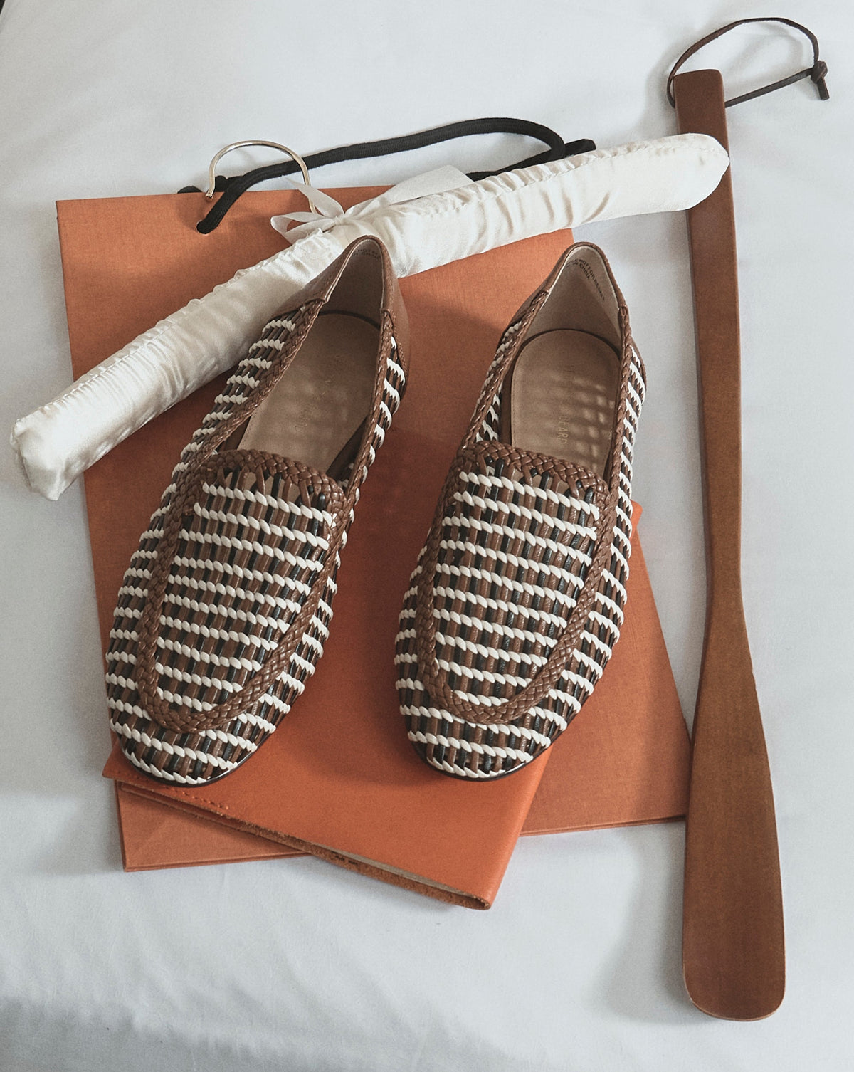 Veronica Beard | Prilla Woven Leather Loafer in Brown Multi Brown Multi
