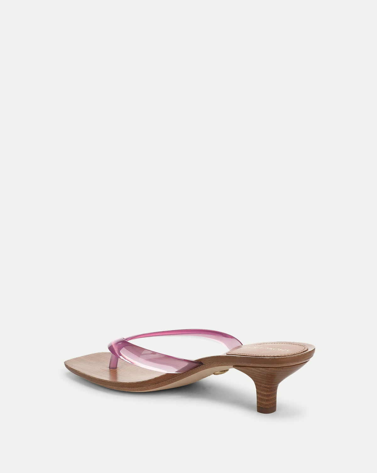 Veronica Beard | Clea Jelly Kitten-Heel Sandal in Petal Pink Petal Pink