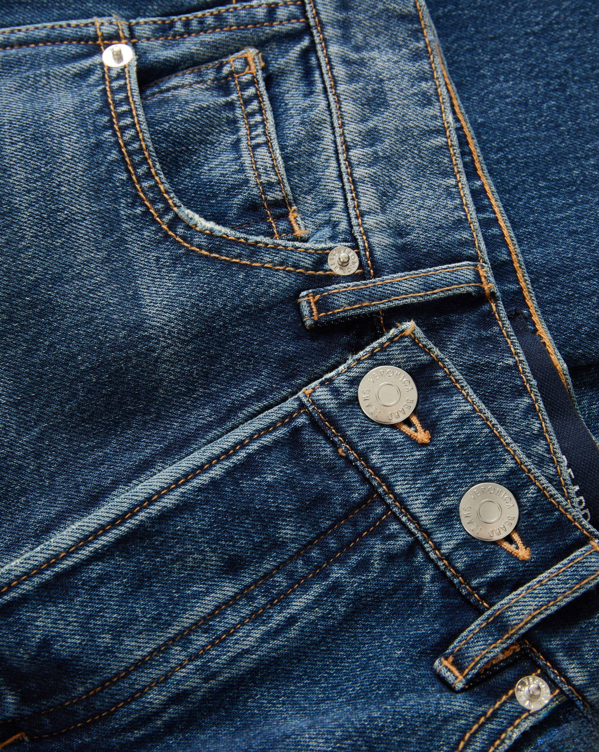 Veronica Beard | Taylor Crossover-Waistband Wide-Leg Jean in Medium Wash City Lights City Lights