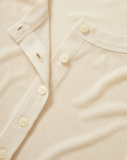 Veronica Beard | Hyland Button-Down T-Shirt in Ecru Ecru