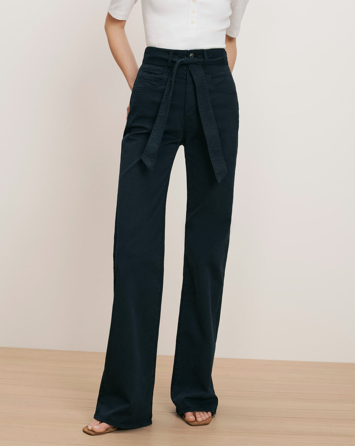 Veronica Beard | Rosanna Wide-Leg Pant in Navy Navy