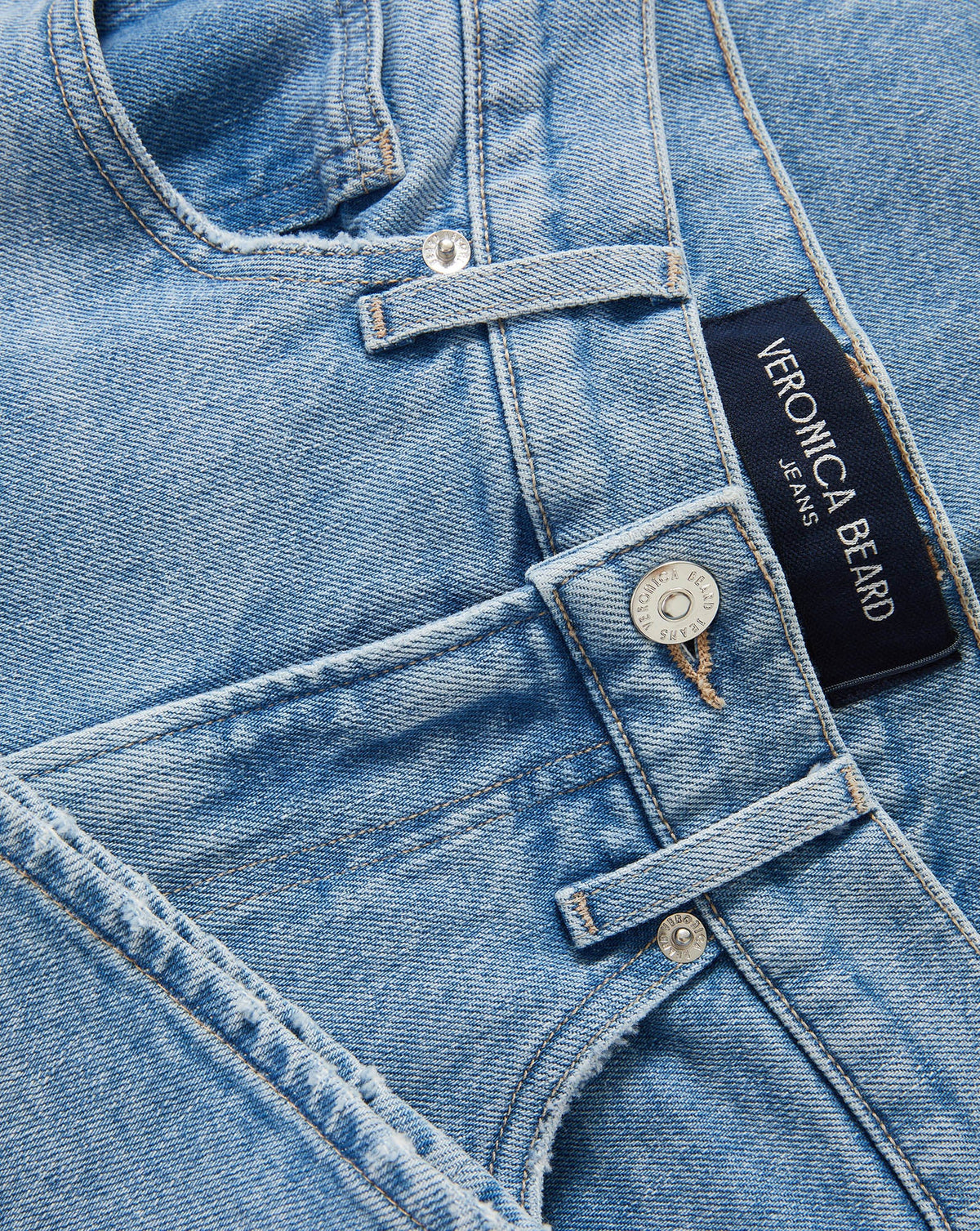 Veronica Beard | Harley Arc-Leg Jean in Light Blue Denim Big Splash Big Splash