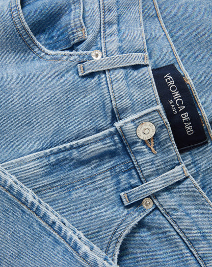 Veronica Beard | Harley Arc-Leg Jean in Light Blue Denim Big Splash Big Splash
