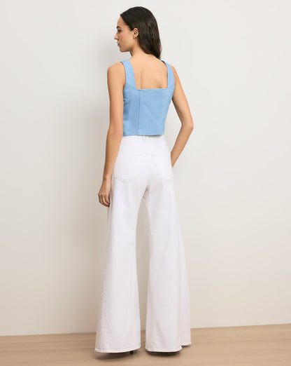 Veronica Beard | Spensley Denim Vest in Light Wash Bayside Bayside